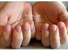 フロム トゥ(from to)の雰囲気（#ネイル#フィルイン#ニュアンス#持ち込み#ジェルネイル#白石）