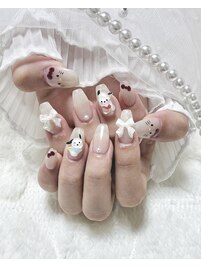 キャラクターネイル☆ポチャッコ