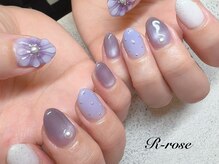 アールローズ(R-rose)/パープルネイル