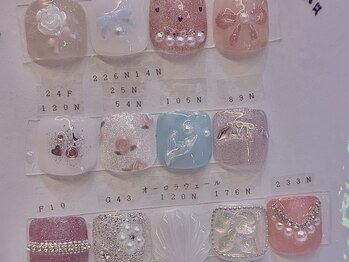 キレイエ ネイルズ(KIREIE NAILS)/フット 親指 定額 ガーリー