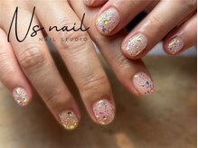エヌズネイル 三鷹駅前北口店(n’s nail)/トレンド　bubbleラメ