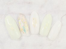 ネイルプラザ 河原町OPA店(NAIL PLAZA)/クリアカラー×フィルムネイル