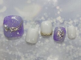 【FOOT】パープルニュアンス