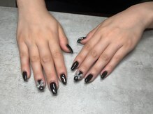 チル(chill.)/ワンカラー×リボンネイル