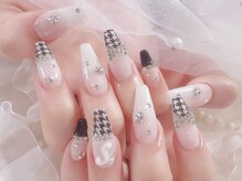 ミイネイル(Me nail)/千鳥ネイル/千鳥格子