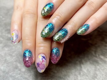 ビオトーププラス 浦和店(bio tope +)/ギラギラフラワーネイル[浦和]
