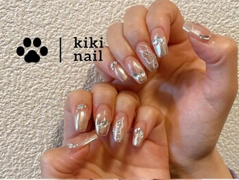 キキネイル 二子玉川(kikinail)/バタフライネイル/秋冬ネイル
