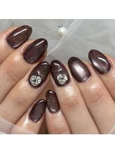 ソラール(SOLAR)/マグネット☆ボルドーネイル