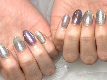 ユニネイル 池袋(Uni Nail)/星座オーロラネイル♪