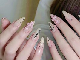 クロムxドットガーリーネイル