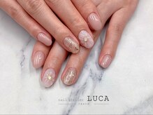 ネイルアトリエルカ(nail atelier LUCA)/W-590　ぷっくりフラワーネイル