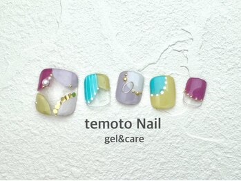 テモトネイル アンド メモト あべのHoop店(temoto Nail&memoto)/【フット】デザインアートコース