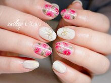 ネイルトップエクル(nail top E CRU)/フラワー