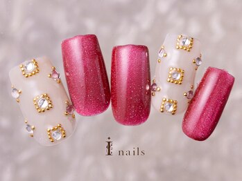 アイネイルズ 町田店(I nails)/ビジューマグネイル10480円