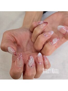 ジュリーネイル 所沢店/ラメグラデーションネイル