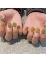 リッシュ(RICHE)/くすみグリーン×イエロー