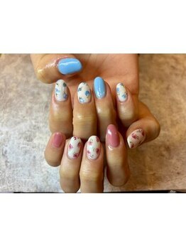 お花ネイル
