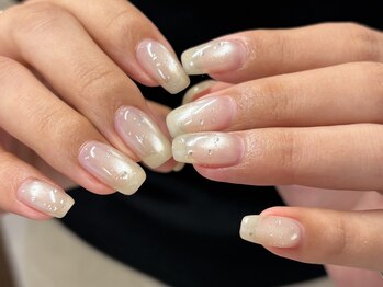 フィロンネイル 蒲田店(filonnail)/マグネット+バブルホロ