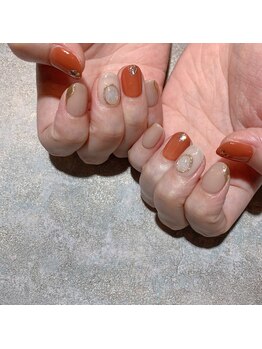 アティックネイルアトリエ(attic nail atelier)/テラコッタネイル★