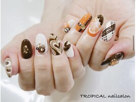 バレンタインネイル