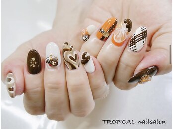 トロピカル(TROPICAL)/バレンタインネイル