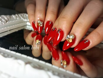 ネイルサロン ビビ(bibi)/大人RED