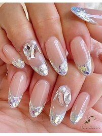 ガラスフレンチ+ストーン