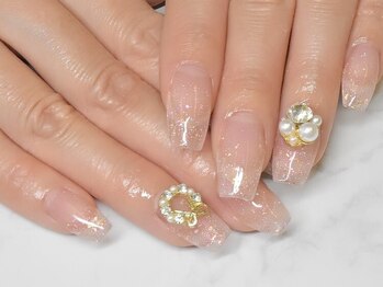 キルカスネイル(kirkas nail)の写真/自然な長さ出しでネイルが映える指先へ…♪深爪の方にも◎お爪のコンプレックスお気軽にご相談ください！