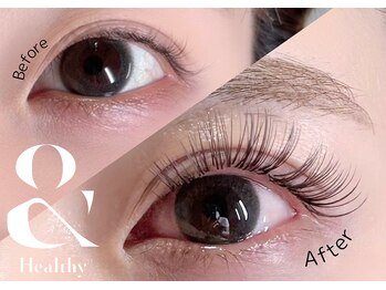 ベルフルール 西18丁目店の写真/[＆healthy/アンドヘルシー]導入店！マツエク×パーマで理想のボリューム感とカール感！