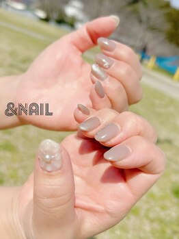 アンドネイル(&Nail)の写真/【完全個室の贅沢空間】無料駐車場完備◎ナチュラル北欧風の貸切空間で1対1を楽しく過ごすサロン♪