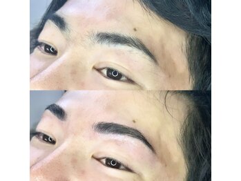 ブロウ(BROW)/【メンズ眉毛】before after