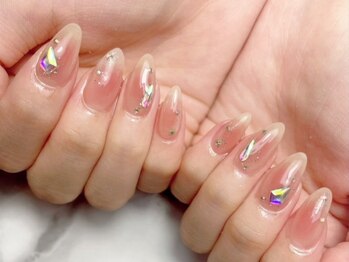イリス(iris)の写真/＼自爪でロングに!!／お爪の健康を保ちながらネイルを楽しめる♪フィルイン施術◎