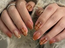 フィロンネイル 吉祥寺店(filonnail)/チェック×リボンガーリーネイル