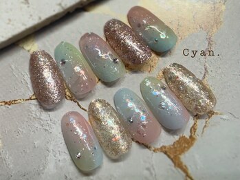 シアン(Cyan)/【定額】季節の流行デザイン