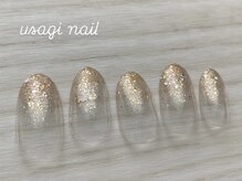 ウサギネイル(usagi nail)/ラメグラデーション￥4400