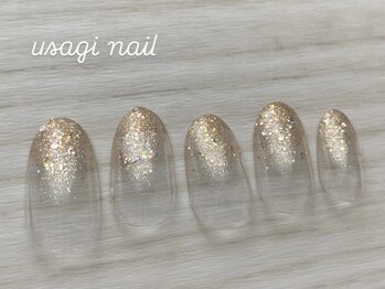ウサギネイル(usagi nail)/ラメグラデーション￥4400
