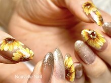 ヌーベルネイル(Nouvelle Nail)/ひまわりネイル