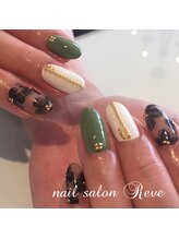 ネイルサロン レーヴ(NAIL SALON REVE)/シースルーフラワーネイル