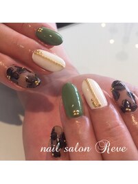 シースルーフラワーネイル