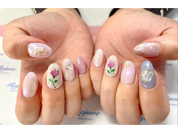 薔薇のニュアンスネイル☆