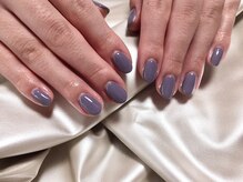 モグネイル(Mogunail)/大人ワンカラー　梅雨ネイル