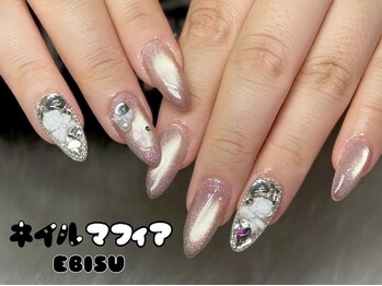 ネイルマフィア 恵比寿(NAIL MAFIA)の写真/【ラメグラ・ワンカラ-￥5500♪】技術・雰囲気・おもてなし…どこをとっても大満足な数少ない上質サロン☆