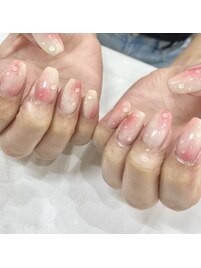 桃ネイル