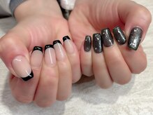 ウカ ひばりが丘(UKA)/黒フレンチネイル