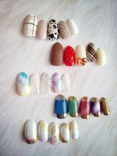 ネイルステーション ブルー(Nail Station BLUE)/１月・２月定額デザイン6500