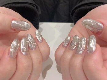 アイスタジオ アンド タブルネイル 梅田店(EYE STUDIO&W NAIL)/あじさい大人梅雨ネイル