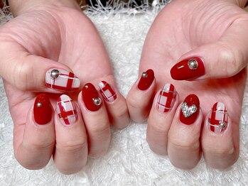 レアネイル 新宿(le'a nail)/チェックデザイン
