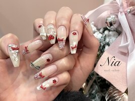 キラキラガーリーネイル