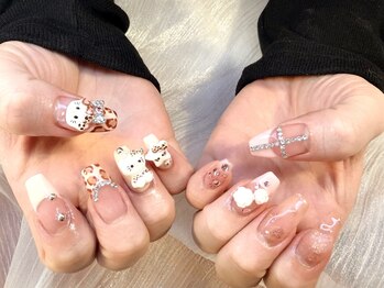 マシェリ(MA CHERIE)/豹柄ネイル