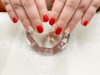 プルミエ ネイル(Premier Nail)/ドラミちゃんカラー☆2本アート